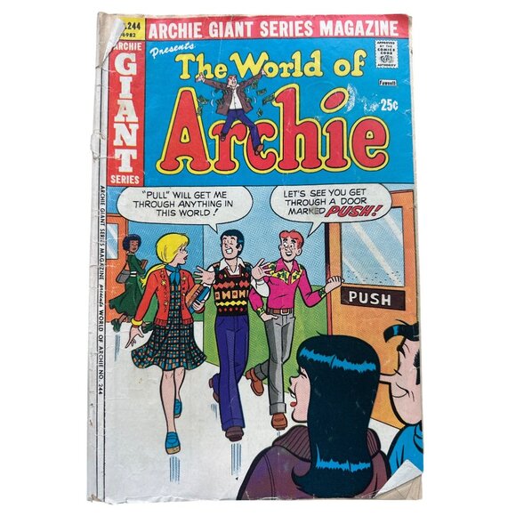 Archie Giant Series Magazine 244 The World Of Archie 1975 Comics Bagged Boarded - Picture 1 of 6